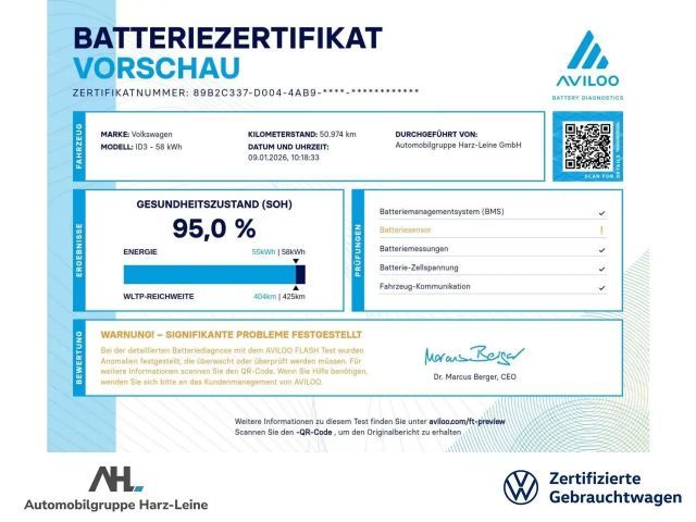 Volkswagen ID.3 Life Performance Pro
