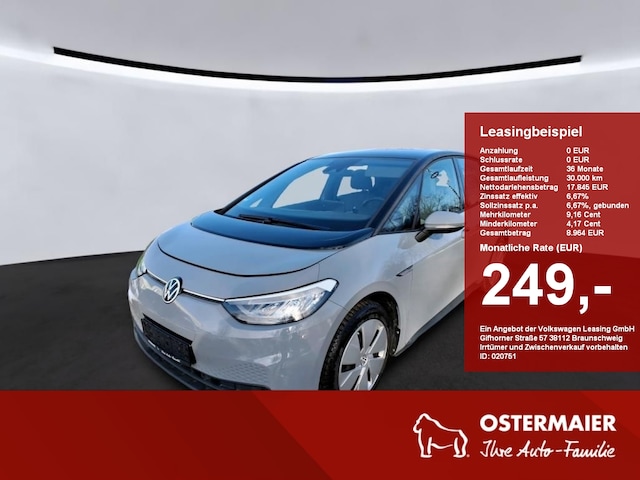 Volkswagen ID.3 146PS NAVI.2xPDC.LED.APP-C.LKRD-HZG.SHZ.DAB+.USB