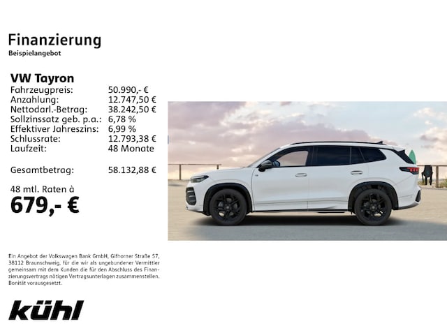 Volkswagen Tayron 2.0 TDI DSG R-Line Style