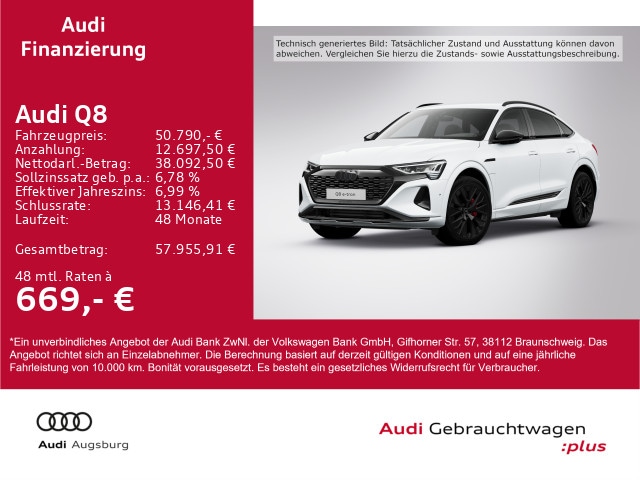 Audi Q8 e-tron 50 Quattro Sportback