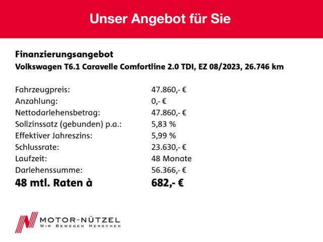 Volkswagen Caravelle 2.0 TDI DSG Lang T6
