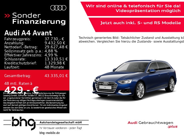 Audi A4 40 TFSI Avant Quattro S-Tronic
