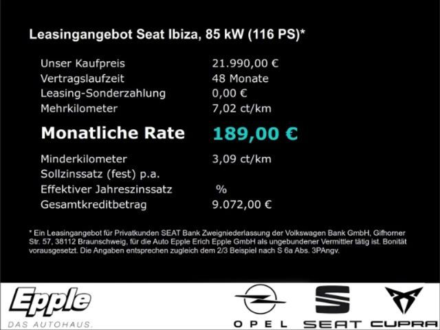Seat Ibiza 1.0 TSI DSG Style
