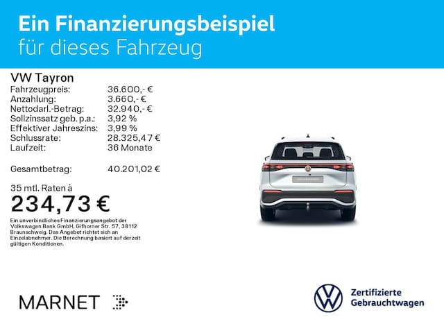 Volkswagen Tayron 1.5 eTSI DSG IQ.Drive Life