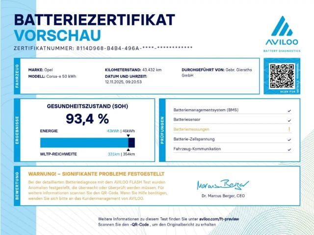 Opel Corsa 100 kW (136 PS) Digitales Cockpit Apple CarPlay An