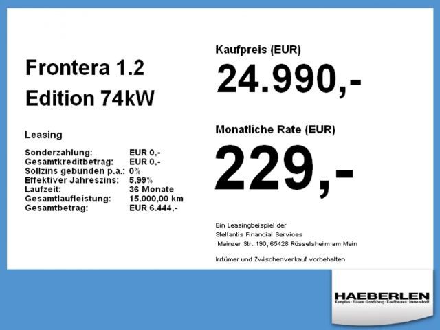 Opel Frontera Edition