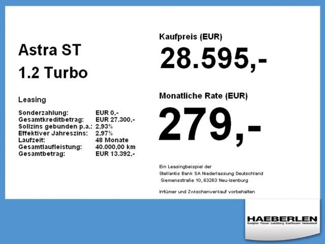 Opel Astra 1.2 Turbo Sports Tourer Turbo