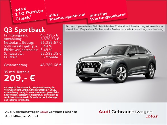 Audi Q3 35 TFSI S-Line S-Tronic Sportback