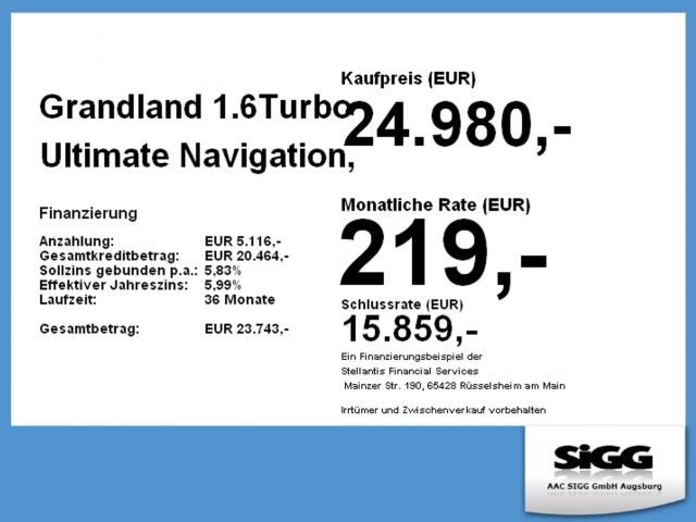 Opel Grandland X 1.6 Turbo Ultimate