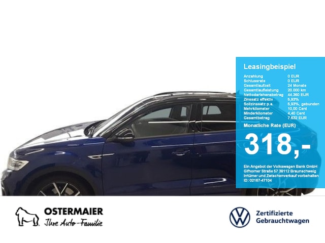 Volkswagen T-Roc 300PS NP.70 AHK.PANO.LEDER.19 .KAMERA.