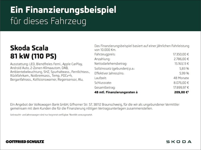 Skoda Scala 1.0 TSI Drive