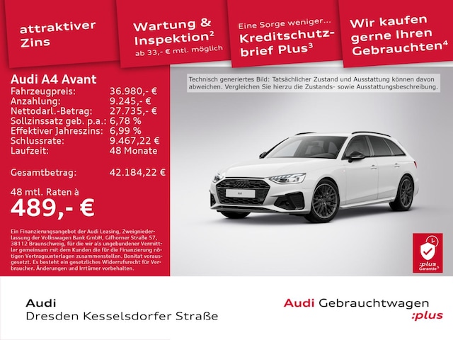 Audi A4 40 TDI Avant Quattro S-Line S-Tronic
