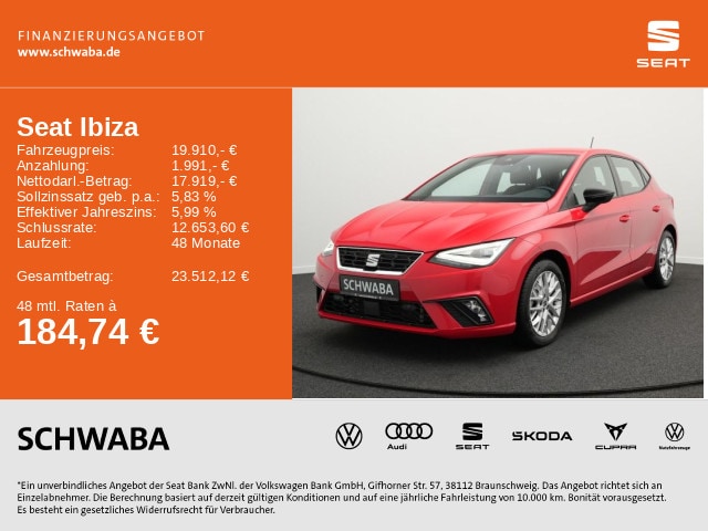 Seat Ibiza 1.5 TSI DSG FR-lijn
