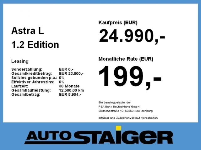 Opel Astra Edition