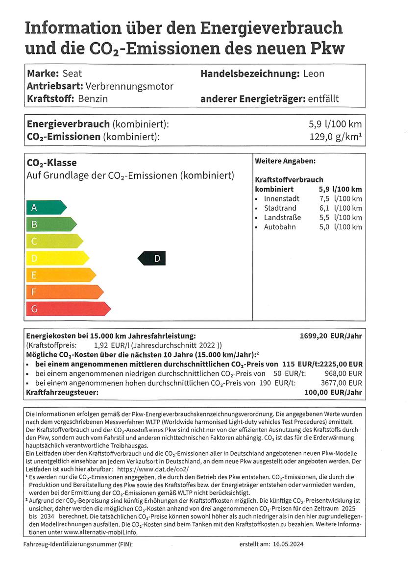 Seat Leon 1.5 eTSI DSG FR-lijn Sportstourer