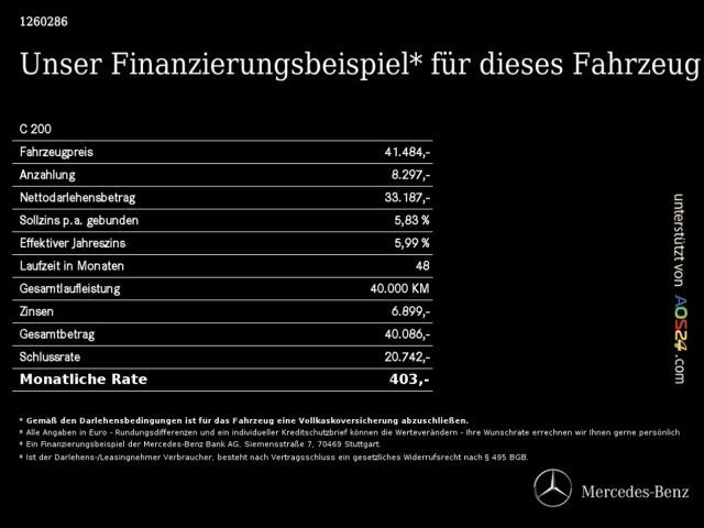 Mercedes-Benz C 200 AMG Line C 200 d Sedan