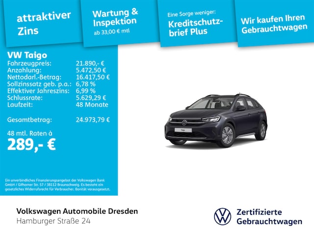Volkswagen Taigo 1.0 TSI Life