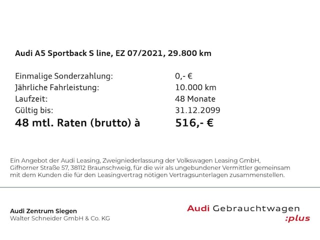 Audi A5 35 TFSI Sportback