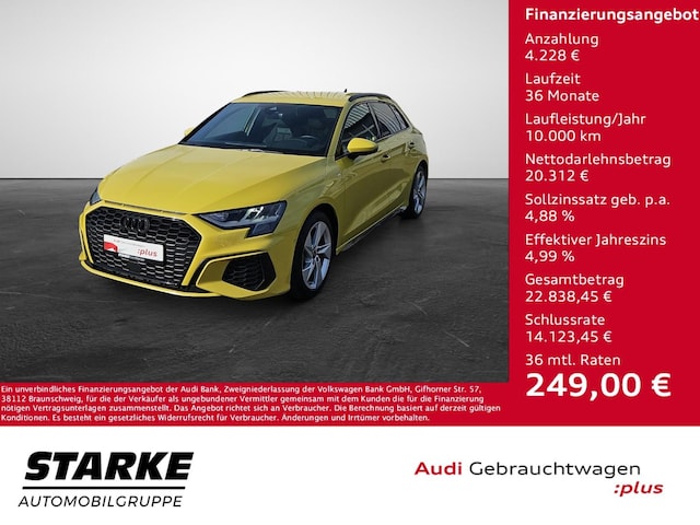 Audi A3 35 TDI S-Line S-Tronic Sportback