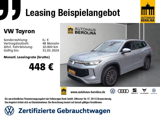 Volkswagen Tayron 1.5 eTSI DSG IQ.Drive Life