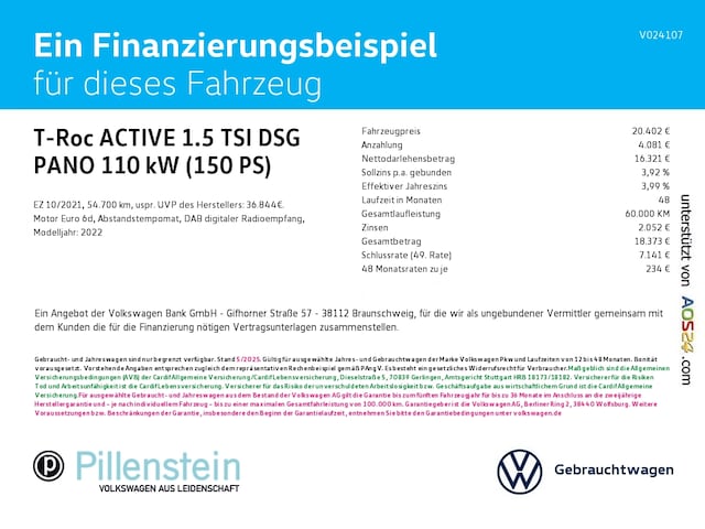 Volkswagen T-Roc 1.5 TSI DSG