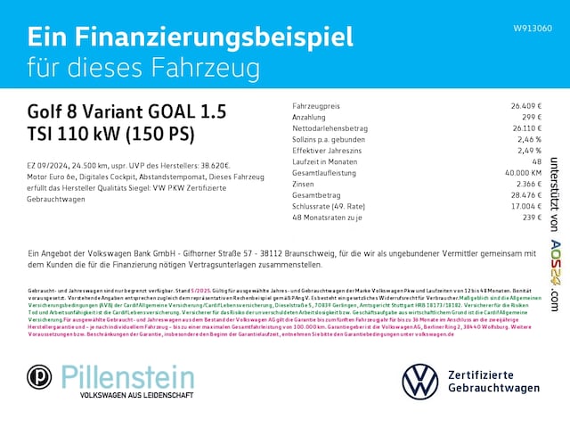 Volkswagen Golf 1.5 TSI Variant