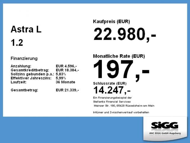 Opel Astra GS-Line Grand Sport
