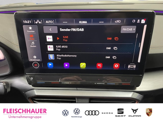 Cupra Formentor 1,5 TSI Keyless LED Rückfahrkam. DAB Navi Tel.-Vorb. CarPlay PDCv+h SHZ Temp