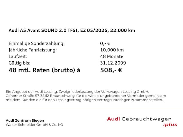 Audi A5 Avant S-Tronic