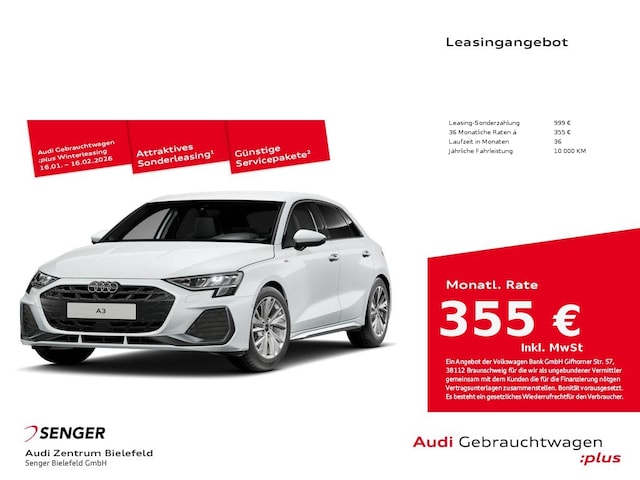 Audi A3 35 TDI S-Line S-Tronic Sportback