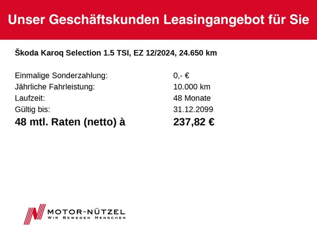 Skoda Karoq 1.5 TSI Selection