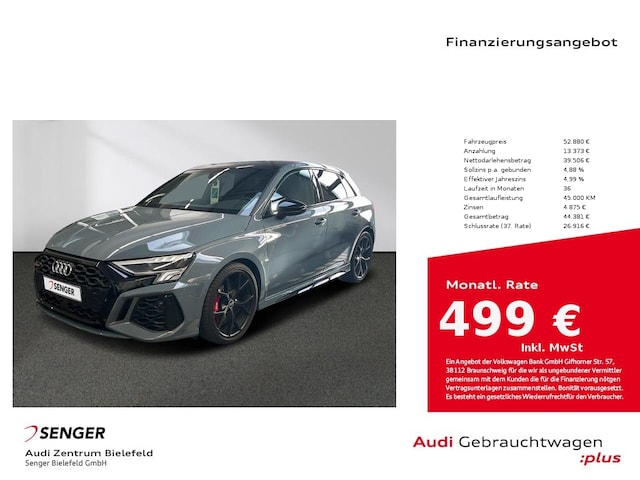 Audi RS3 Quattro S-Tronic Sportback