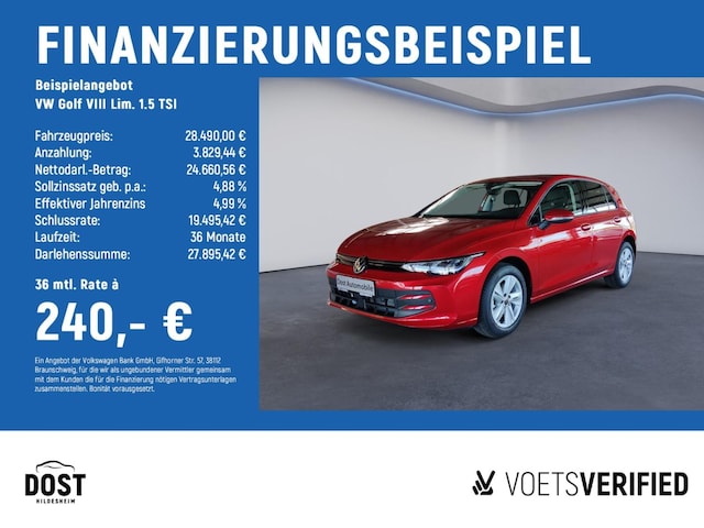 Volkswagen Golf 1.5 TSI Golf VIII Life