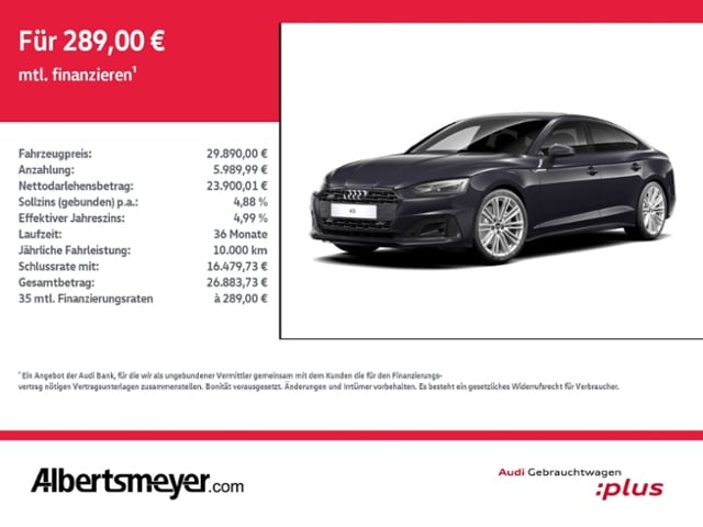 Audi A5 40 TDI Quattro S-Tronic Sportback