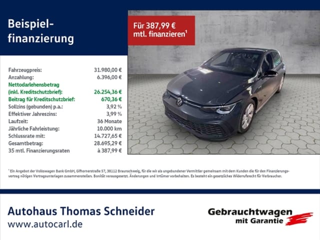 Volkswagen Golf 2.0 TDI DSG Golf VIII