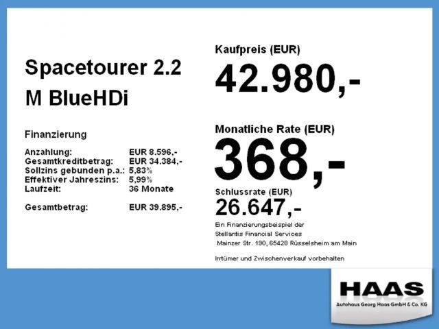 Citroën Spacetourer BlueHDi Max