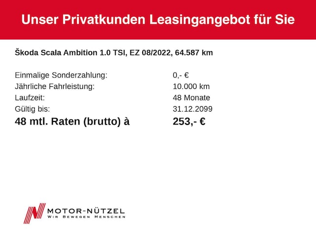 Skoda Scala 1.0 TSI Ambition
