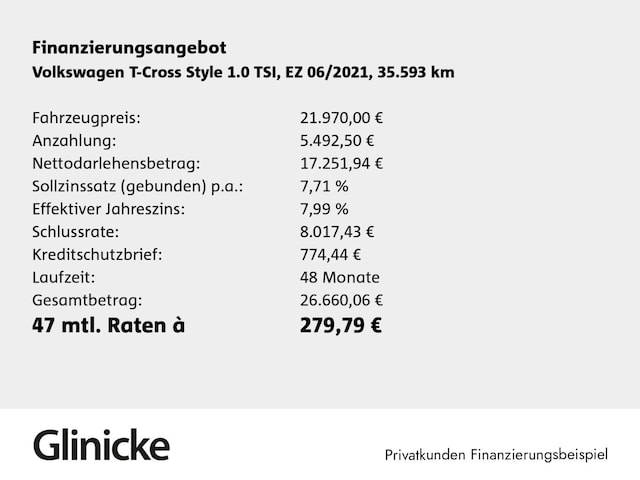 Volkswagen T-Cross 1.0 TSI DSG Style