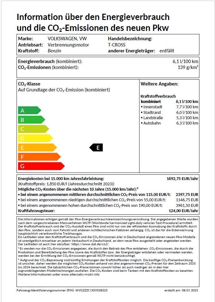 Volkswagen T-Cross 1.5 TSI DSG R-Line