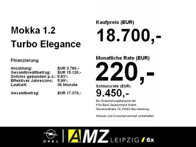 Opel Mokka 1.2 Turbo Elegance Turbo