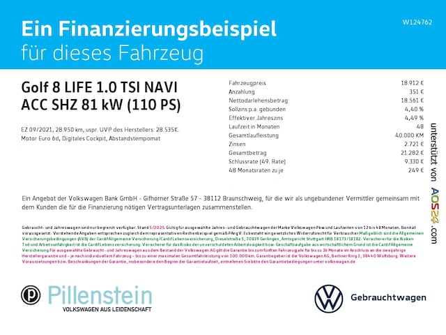 Volkswagen Golf 1.0 TSI Life