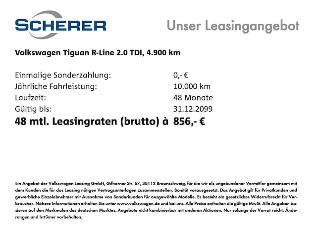 Volkswagen Tiguan 2.0 TDI 4Motion IQ.Drive R-Line