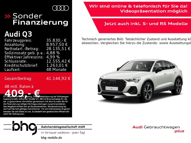 Audi Q3 40 TFSI Quattro S-Tronic Sportback