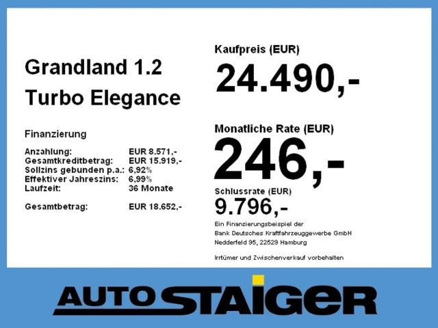 Opel Grandland X 1.2 Turbo Elegance Turbo