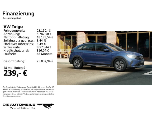 Volkswagen Taigo 1.0 TSI Life