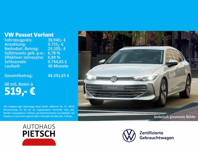 Volkswagen Passat 1.5 eTSI Business DSG Variant