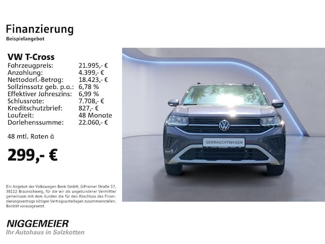 Volkswagen T-Cross 1.0 TSI DSG Life