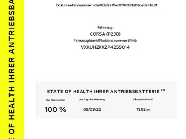 Opel Corsa Corsa F Elektro 11 kW Charger Sitzheizung