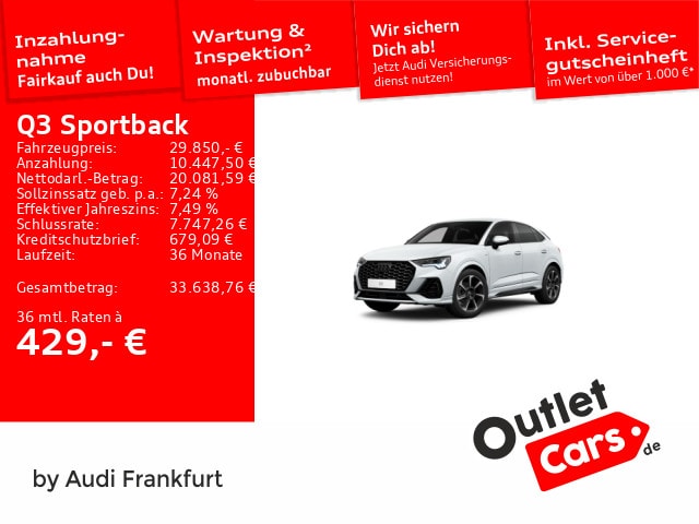 Audi Q3 35 TFSI S-Line S-Tronic Sportback