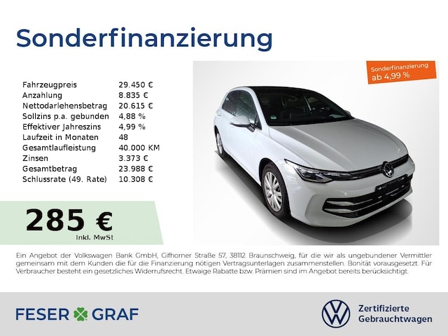 Volkswagen Golf 1.5 eTSI DSG